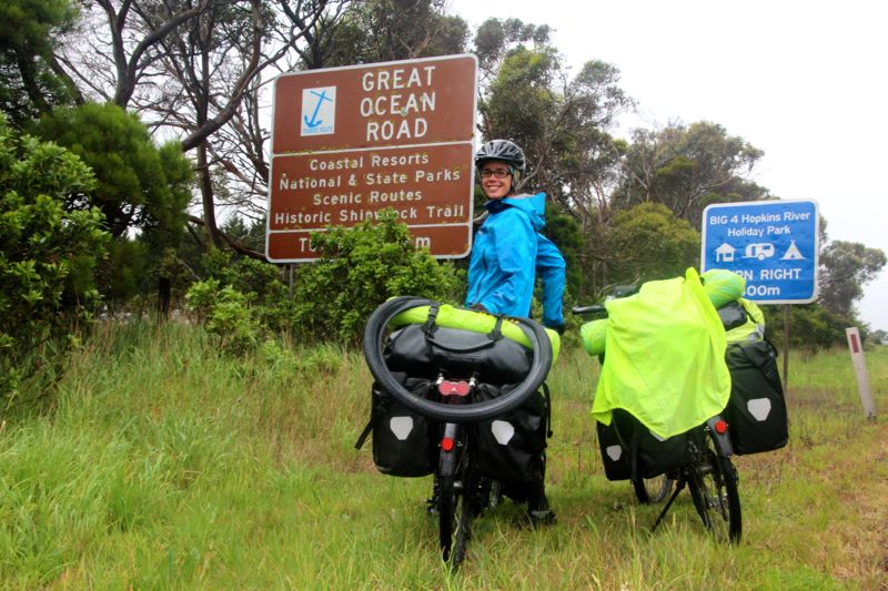 The beginning of the Great Ocean Road