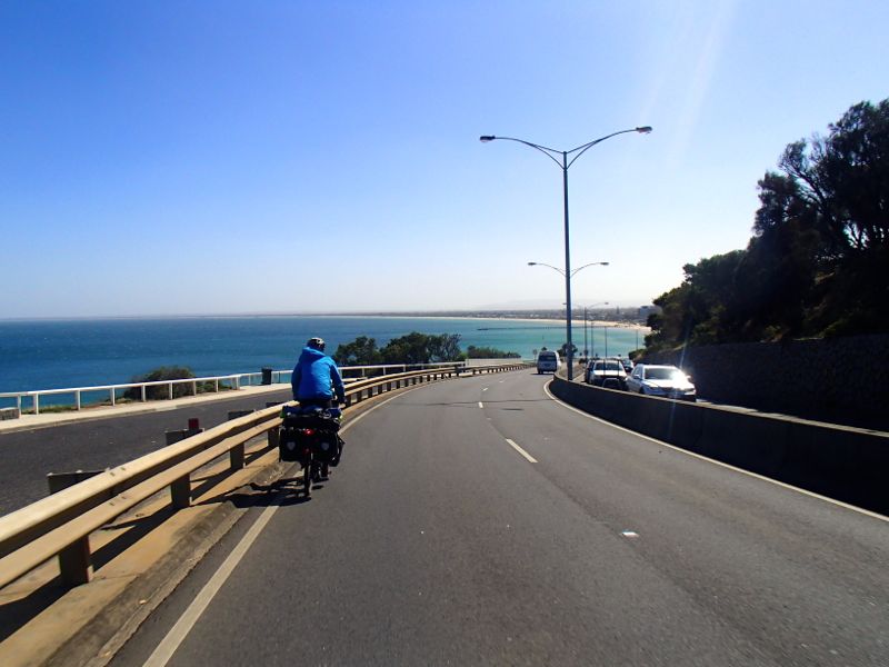 Heading into Melbourne from Sorrento