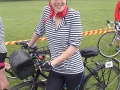 Katie dressed for the Velo